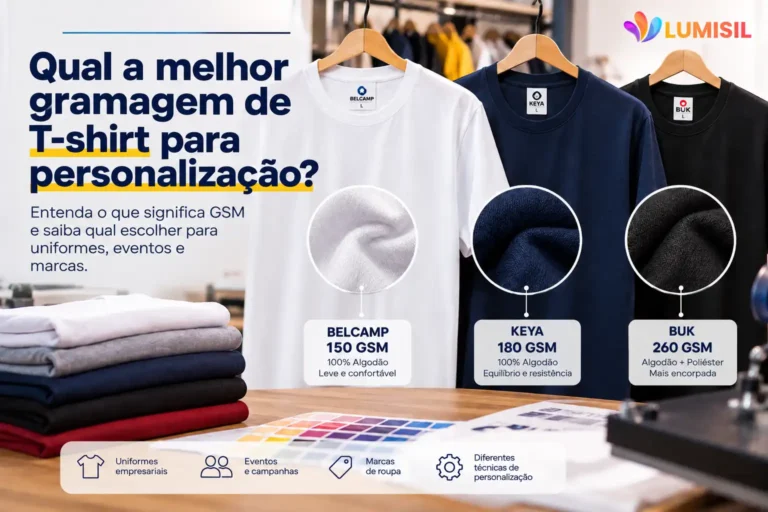 Gramagem de T-shirt: qual escolher para personalização?