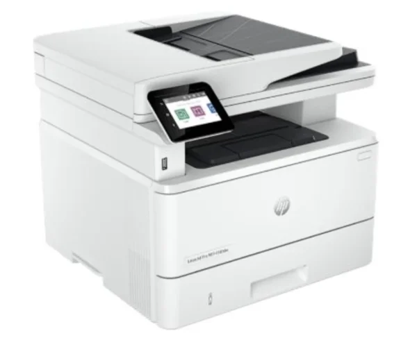 Impressora multifuncional HP LaserJet Pro 4103dw 2Z627A em vista angular direita