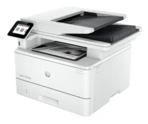 Impressora multifuncional HP LaserJet Pro 4103dw 2Z627A em vista angular esquerda