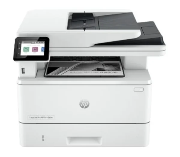 Impressora multifuncional HP LaserJet Pro 4103dw 2Z627A em vista frontal