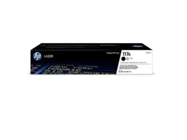 Toner original HP 117A preto W2070A em embalagem