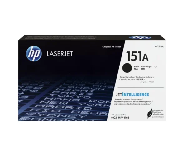 Toner original HP 151A preto W1510A para HP LaserJet Pro 4003 e MFP 4103