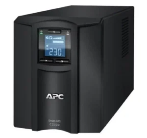 UPS APC Smart-UPS C SMC2000I 2000VA 1300W, formato torre, com visor LCD.