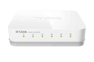 Switch D-Link DGS-1005A 5 Portas Gigabit Vista frontal