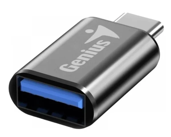 Adaptador Genius ACC-C2A USB-C 3.0 para USB-A vista angular