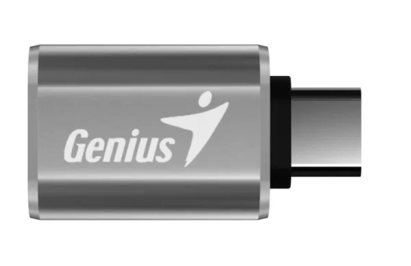Adaptador Genius ACC-C2A USB-C 3.0 para USB-A vista lateral