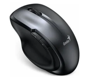 Rato Genius Ergo 8200S Silent Wireless 1200 DPI Cinza vista angular