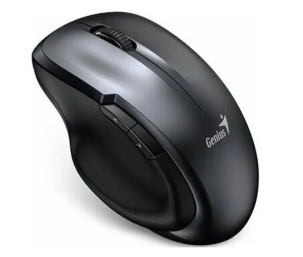 Rato Genius Ergo 8200S Silent Wireless 1200 DPI Cinza vista angular