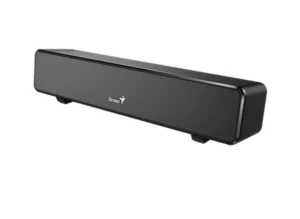 Barra de Som Genius Bar 100 USB 6W vista angular preta