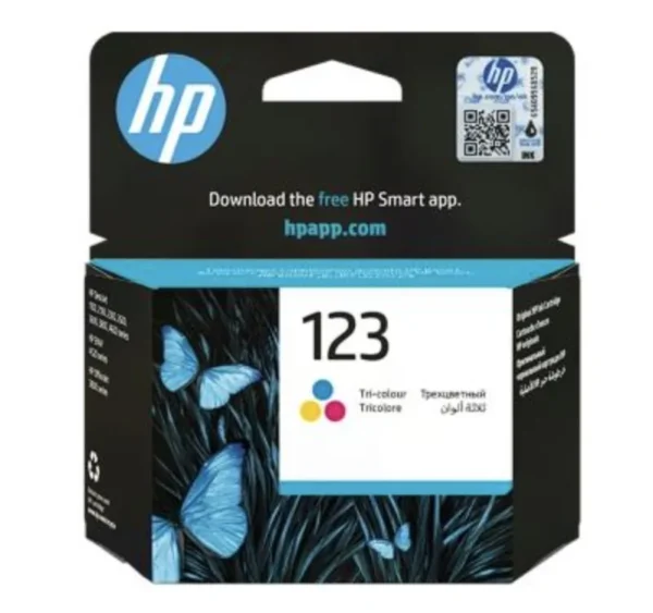 Tinteiro Original HP 123 Tricolor F6V16AE 100 páginas
