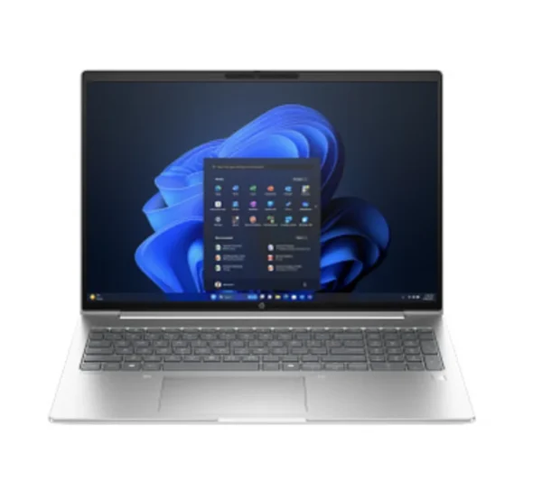Portátil HP ProBook 4 G1i 16 polegadas, Core Ultra 7 255U, 16GB RAM e SSD 512GB, vista frontal.