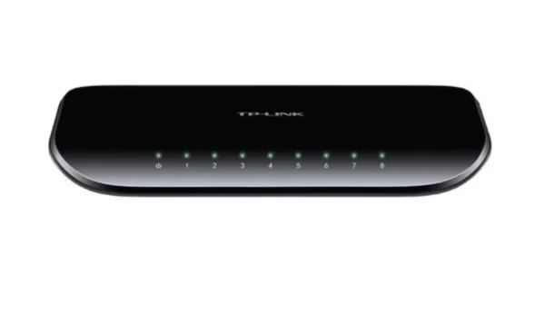 Switch TP-Link TL-SG1008D 8 Portas Gigabit vista frontal