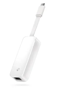 Adaptador TP-Link UE300C USB-C para Gigabit Ethernet vista angular