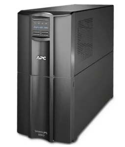 UPS APC Smart-UPS SMT3000IC 3000VA 2700W, formato torre, vista frontal.